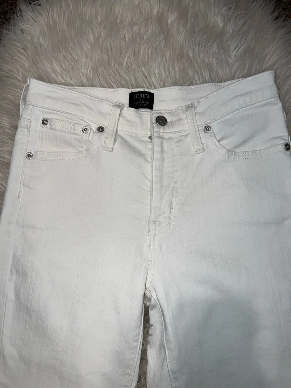 J. Crew Off-White Skinny Jeans